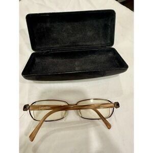 Calvin Klein 494 509 BROWN EYEGLASSES GLASSES FRAME CK494 52-16-130mm Italy